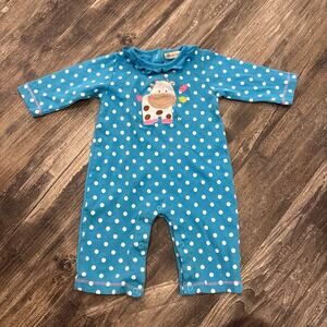 Baby Luigi cow girls romper  9 months